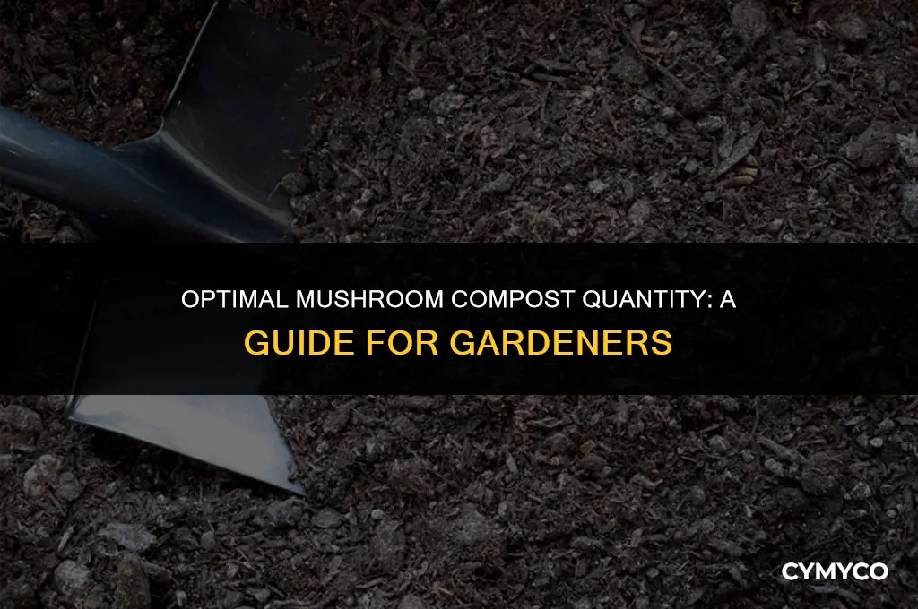 how much mushroom compost do i need