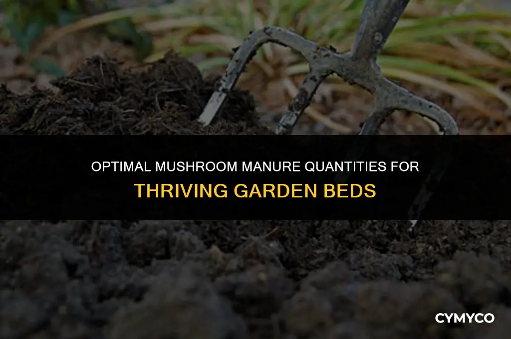 how much mushroom manure do i need