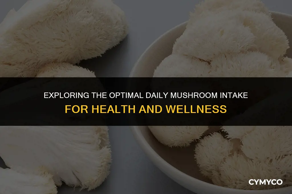 how much mushroom should i eat a day