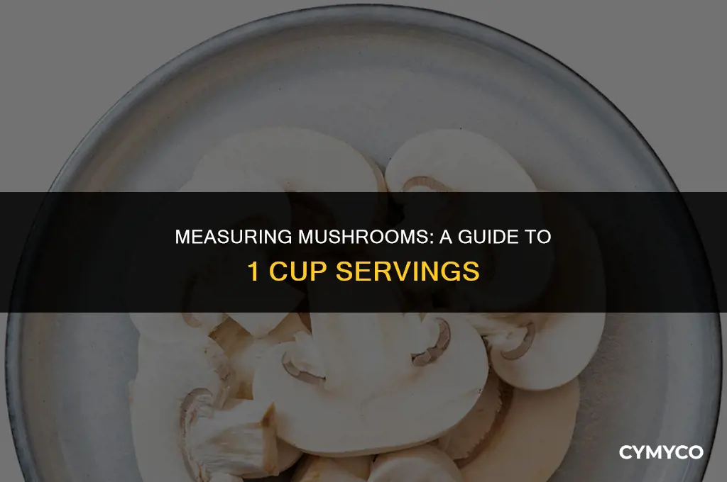 how much mushrooms in 1 cup