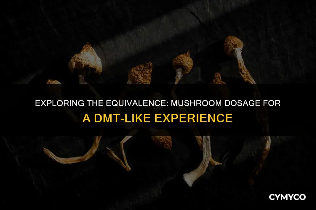 how much mushrooms is equal to a dmt trip
