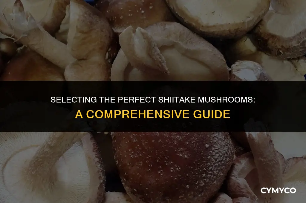 how to choose shiitake mashrooms