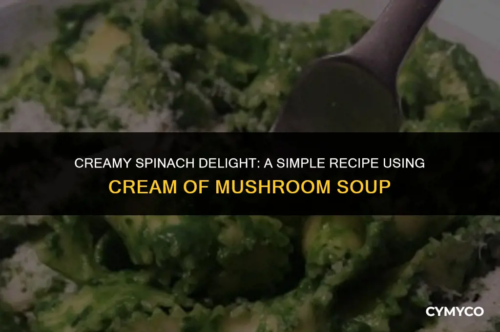 how to cook creamed spinach using cream of mushroom soup