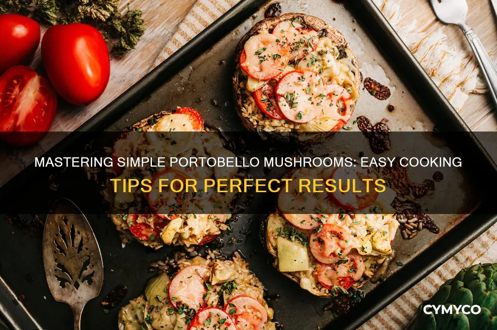 how to cook plain portobello mushrooms