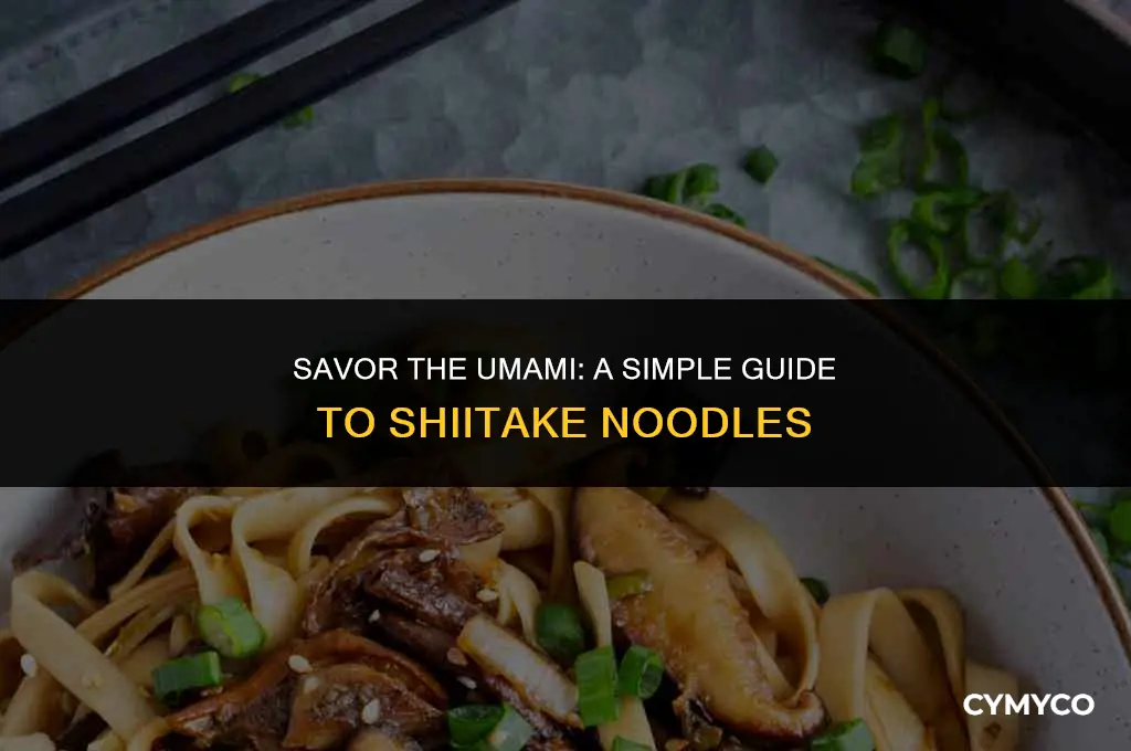 how to cook shiitake noodles