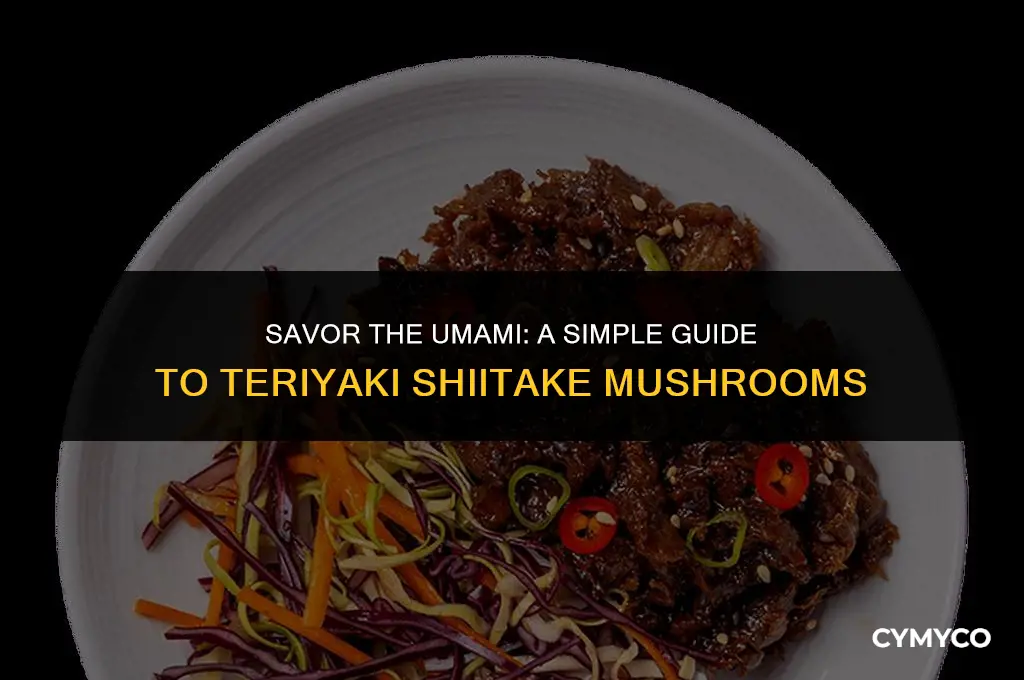 how to cook teriyaki shiitake mushrooms