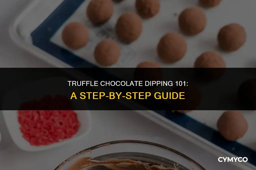 how to dip truffles into chocolate