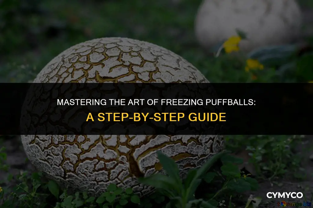 how to freeze puffball