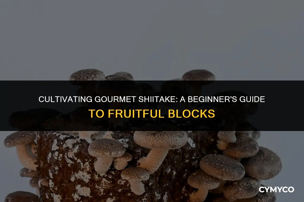 how to fruit shiitake blocks
