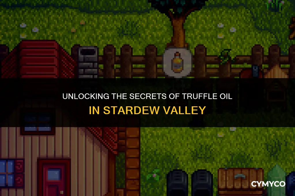 how to get truffle oil stardew