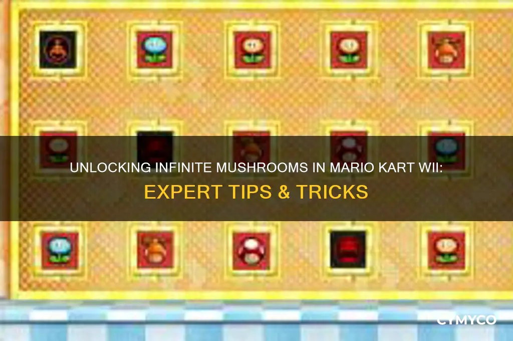 how to get unlimited mushrooms on mario kart wii