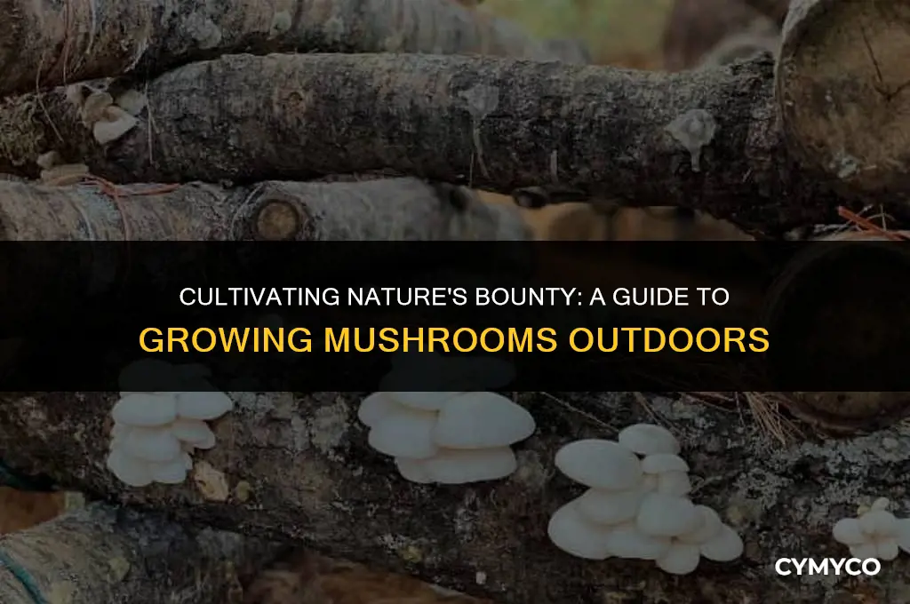 how to grow mushrooms outdoors