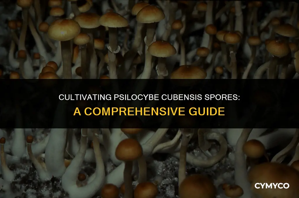 how to grow psilocybe cubensis spores