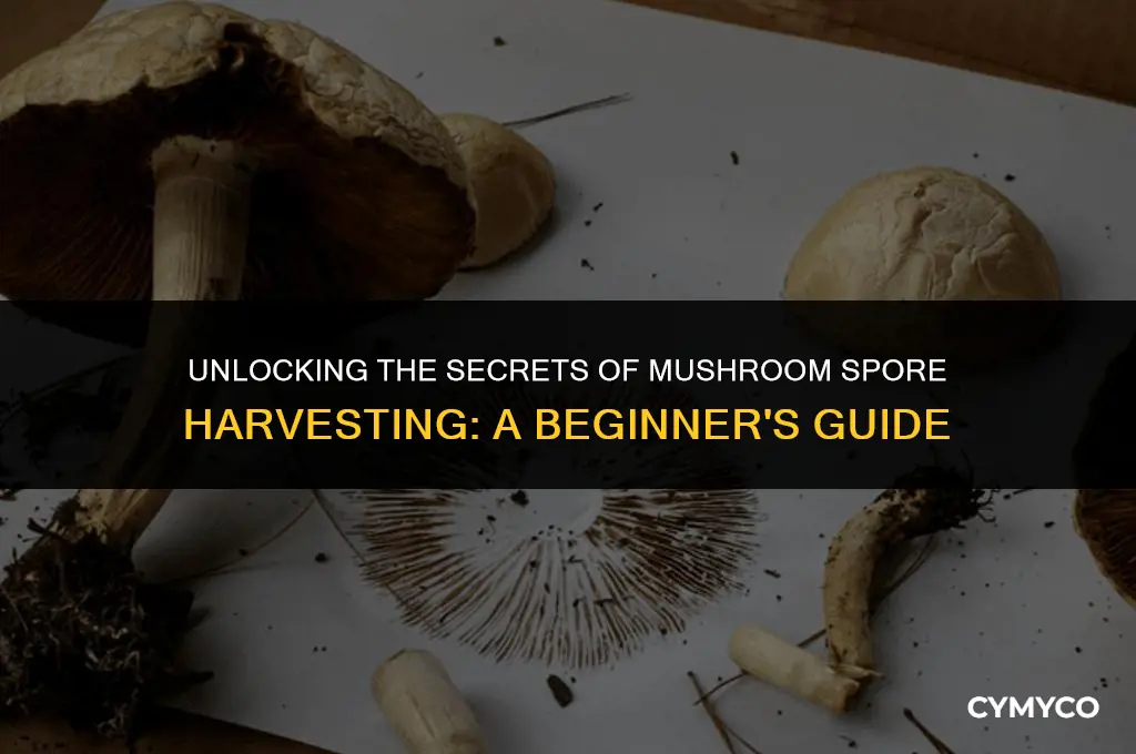 how to harvest mushroom spores