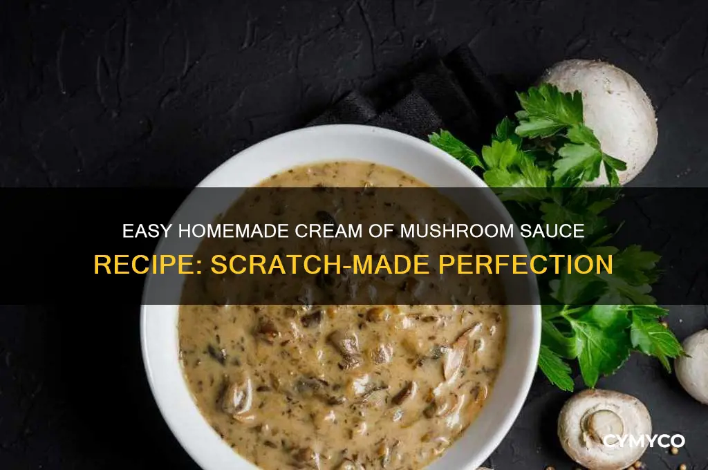 how to make cream of mushroom sauce from scratch