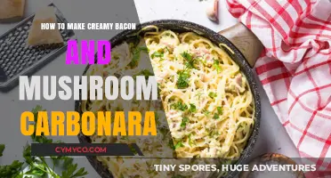 Creamy Bacon Mushroom Carbonara: Easy Recipe for Rich, Savory Perfection