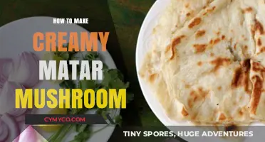 Savor the Creaminess: Matar Mushroom Delight Unveiled