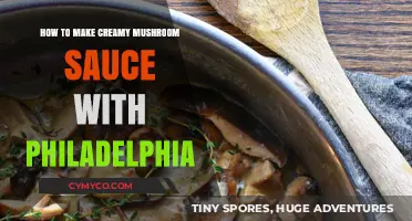 Creamy Mushroom Delight: A Philadelphia Cheese Sauce Recipe