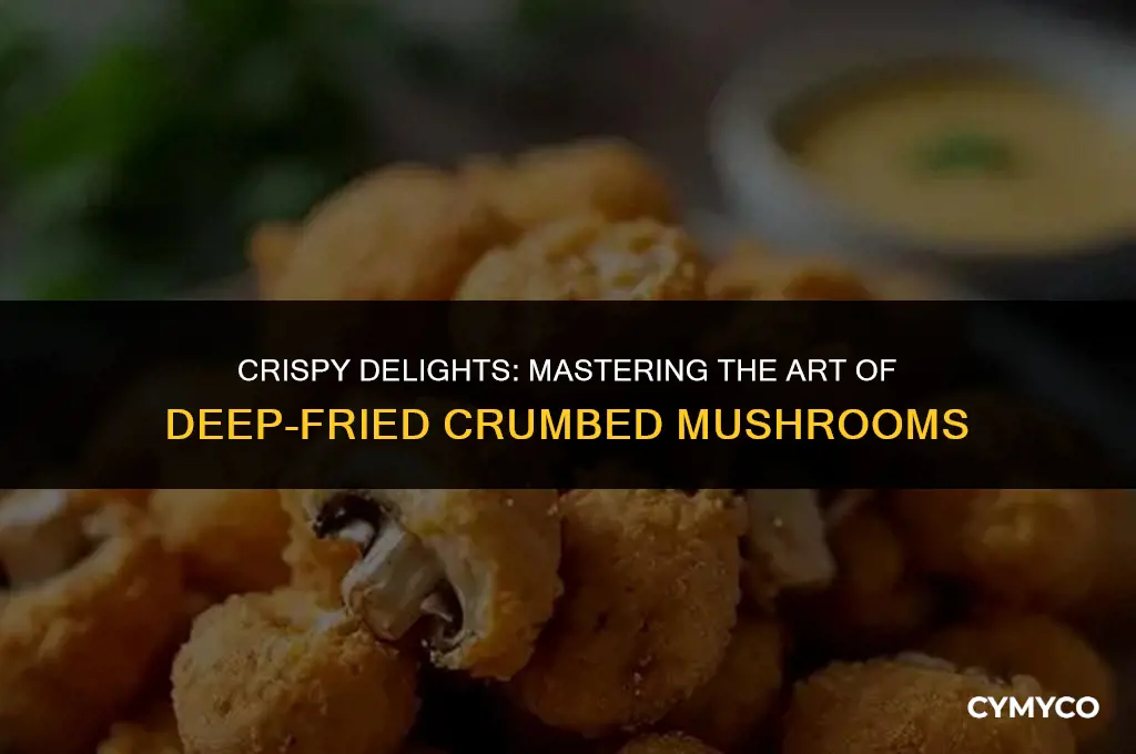 how to make deep fried crumbed mushrooms