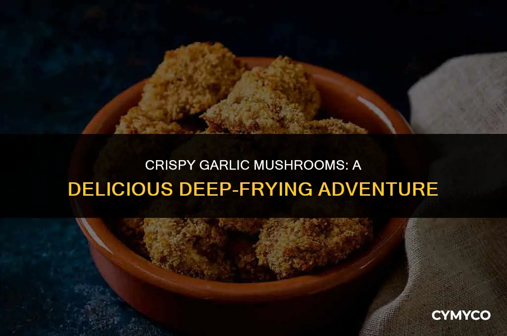 how to make deep fried garlic mushrooms