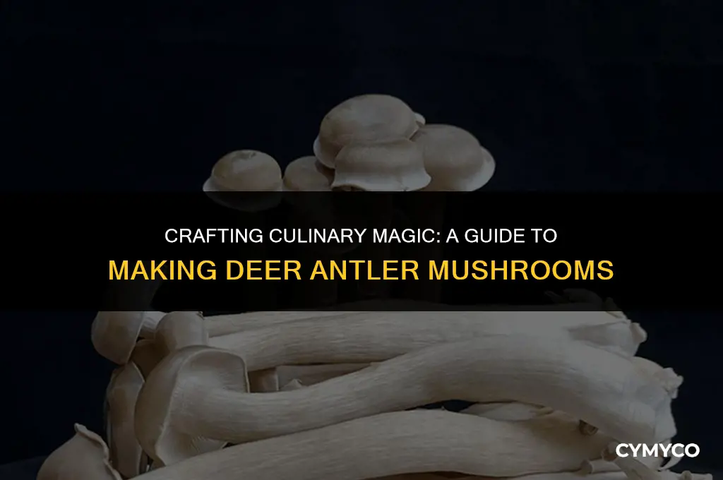 how to make deer antler mushrooms