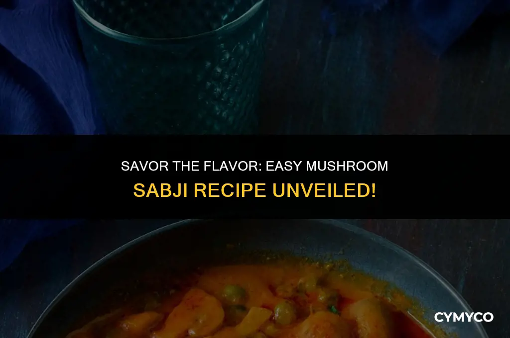 how to make delicious mushroom sabji