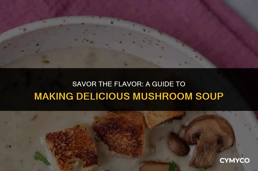 how to make delicious mushroom soup