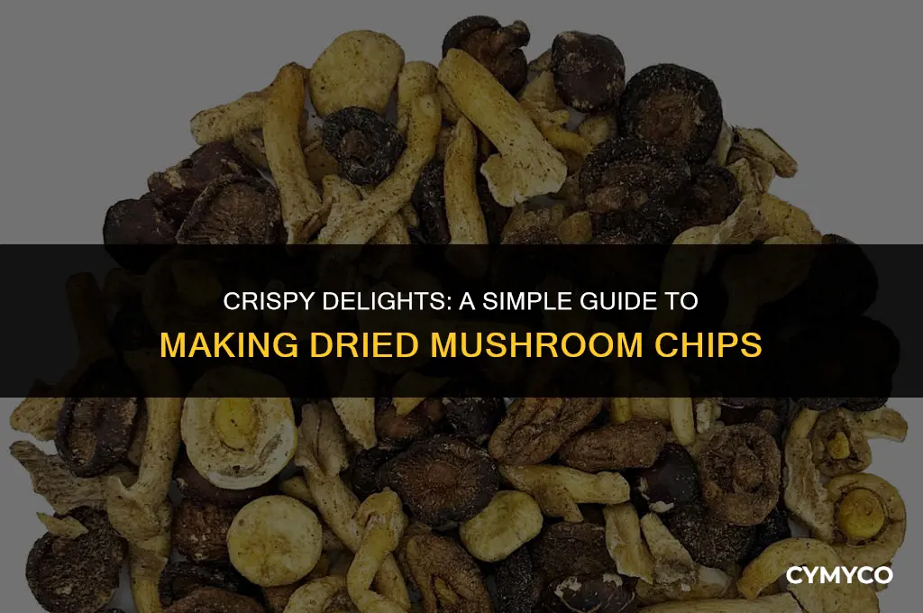 how to make dried mushroom chips