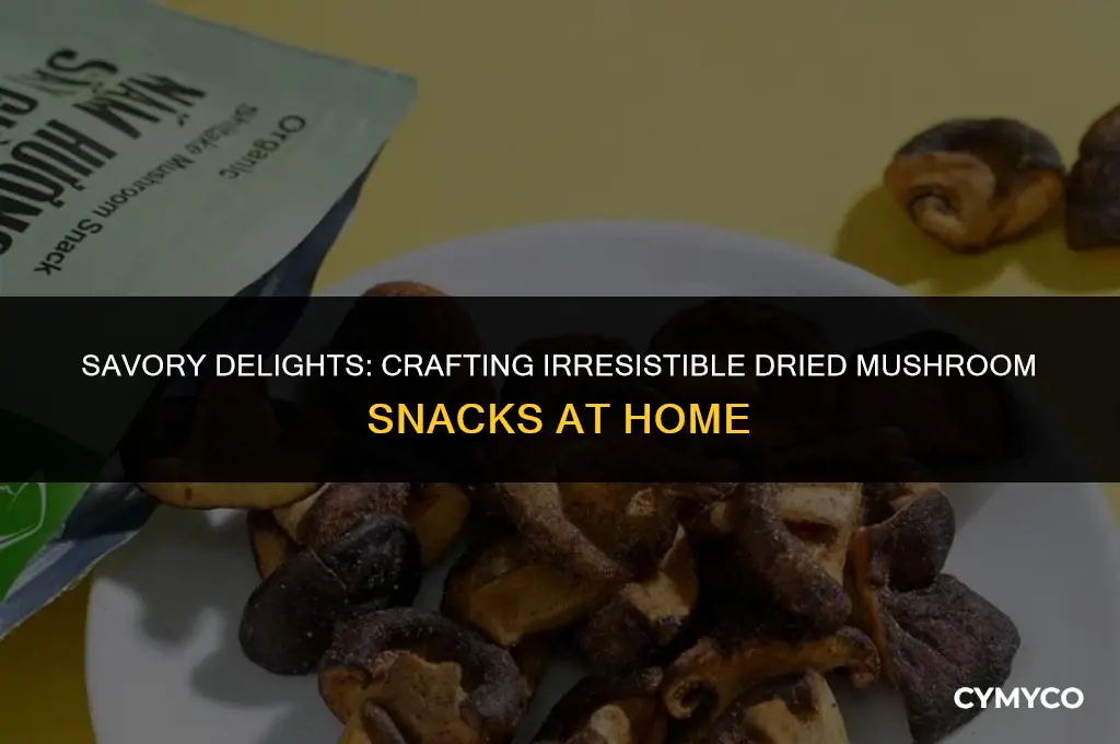 how to make dried mushroom snacks