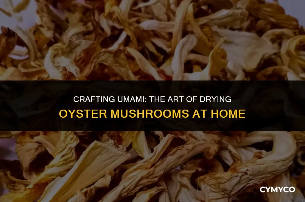 how to make dried oyster mushroom