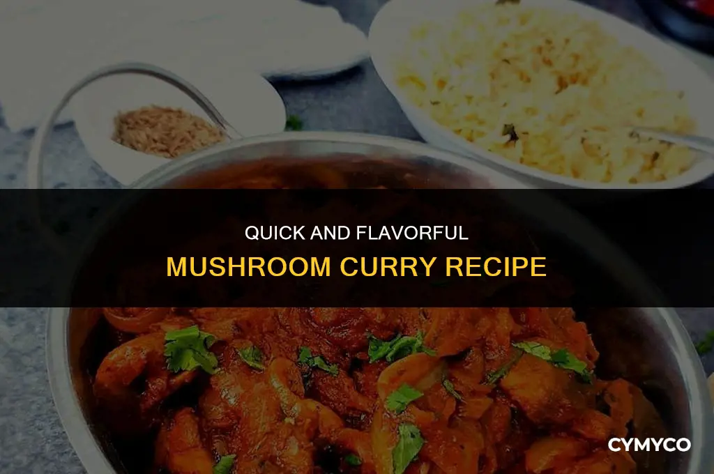 how to make easy mushroom curry