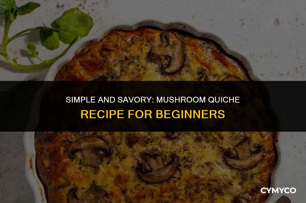 how to make easy mushroom quiche