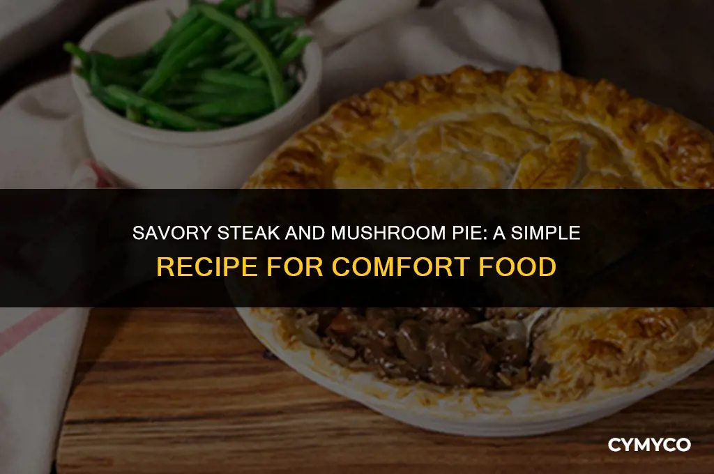 how to make easy steak and mushroom pie
