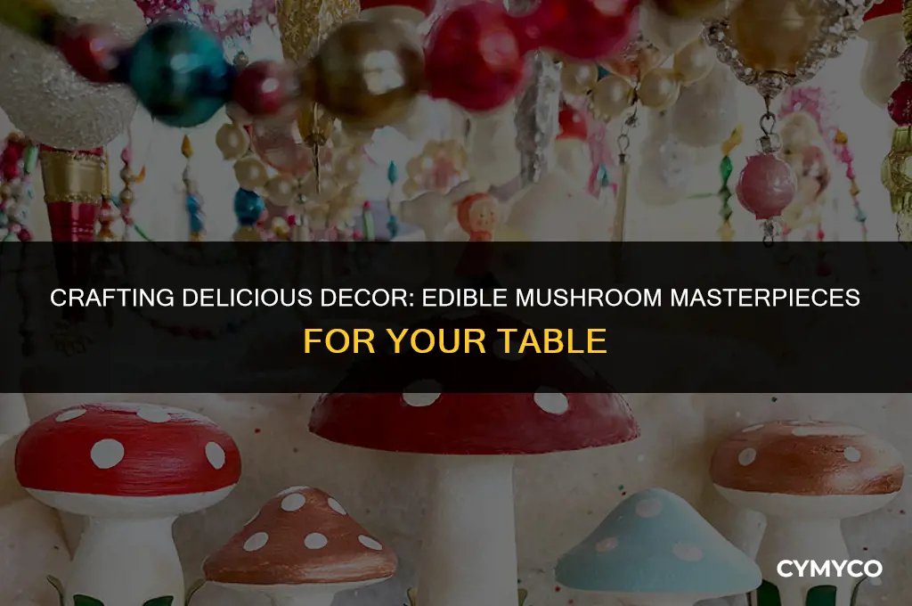 how to make edible mushroom decorations