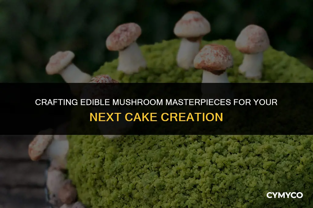 how to make edible mushrooms for cakes