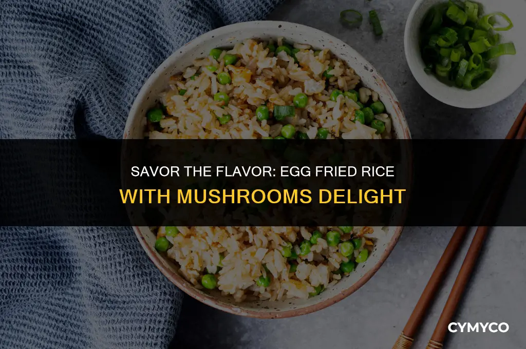 how to make egg fried rice with mushrooms