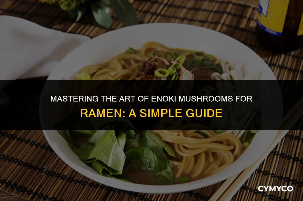 how to make enoki mushrooms for ramen