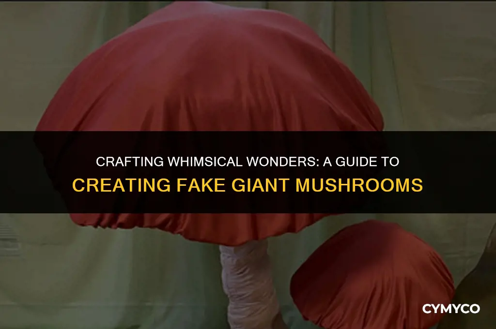 how to make fake giant mushrooms