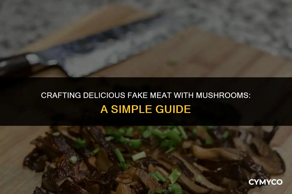 how to make fake meat with mushrooms