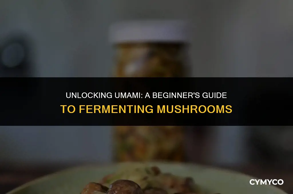how to make fermented mushrooms