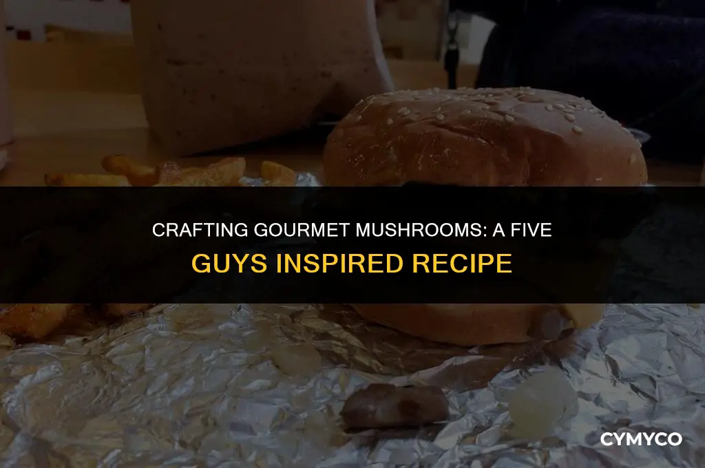 how to make five guys mushrooms