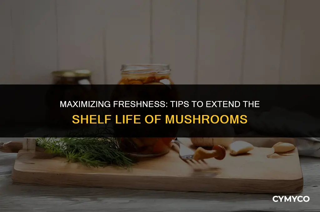 how to make fresh mushrooms last longer