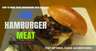Savor the Flavor: Fresh Mushrooms, Broccoli, and Hamburger Delight
