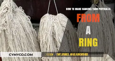 Crafting Delight: Create Hanging Yarn Puffballs from a Ring