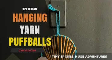 Crafting Delight: How to Make Hanging Yarn Puffballs