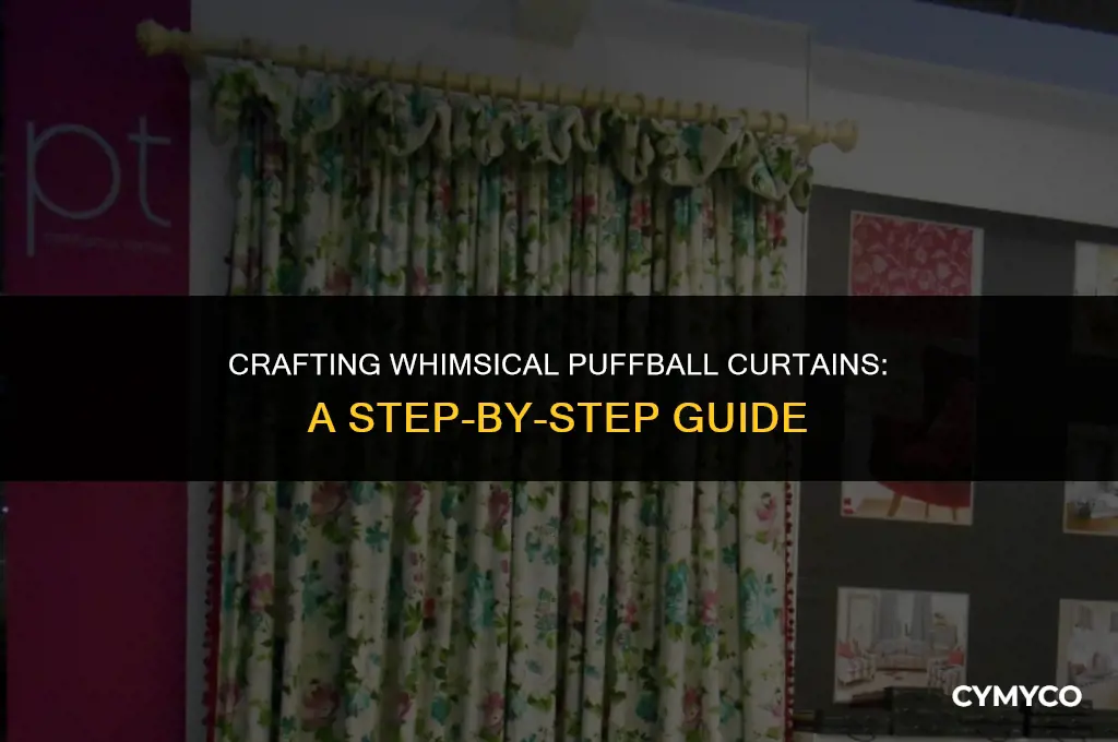 how to make puffball curtains
