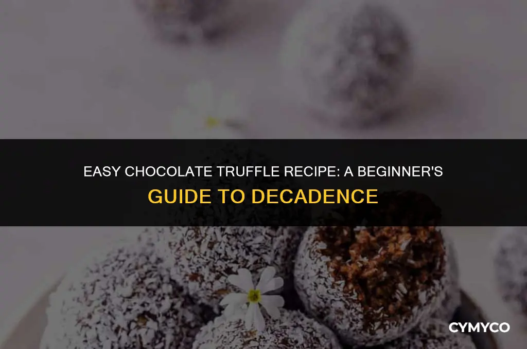how to make simple chocolate truffles