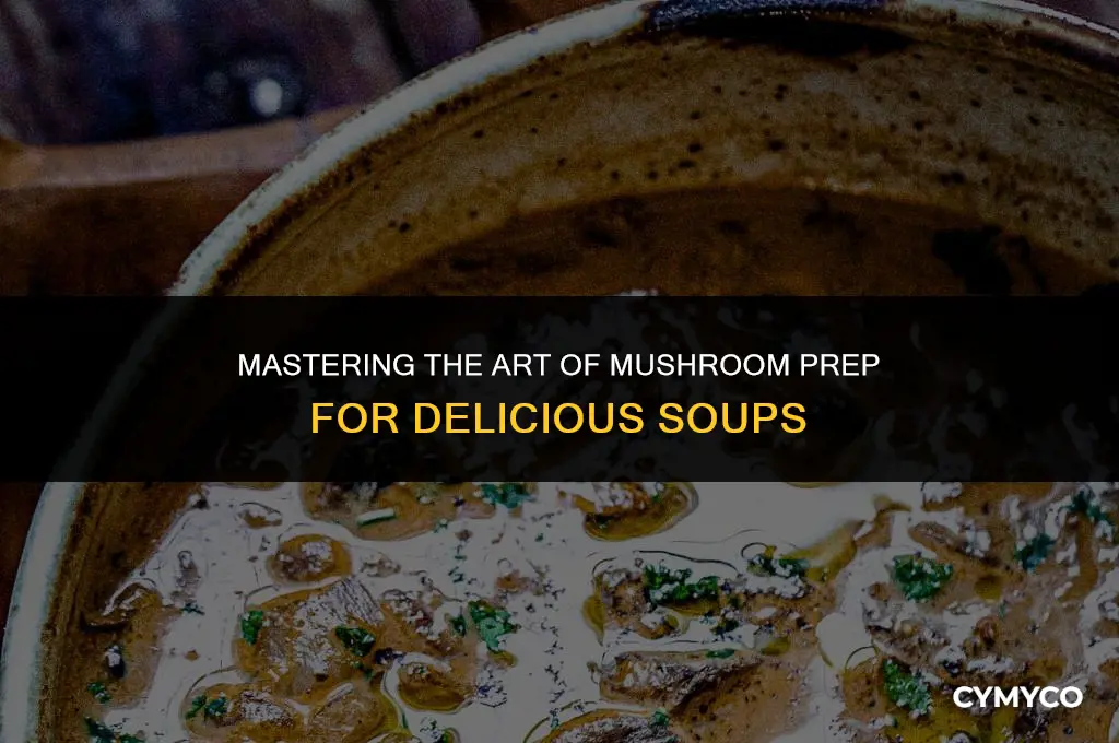 how to prep mushroom for soup