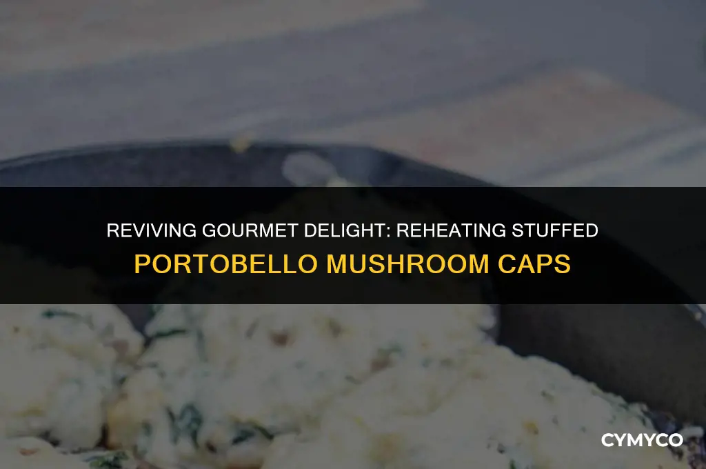 how to reheat stuffed portobello mushroom caps