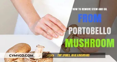 Mastering the Art of Cleaning Portobello Mushrooms: Stem and Gill Removal